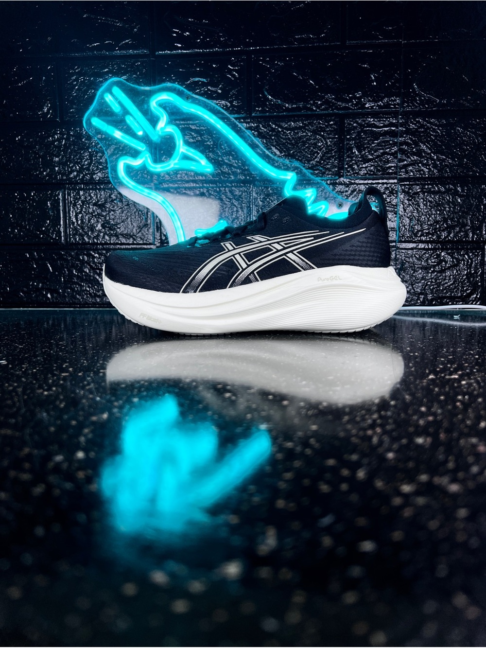 Asics Gel Nimbus 27 Women’s Walking Gym Running Shoes Sneakers Black - 7.5